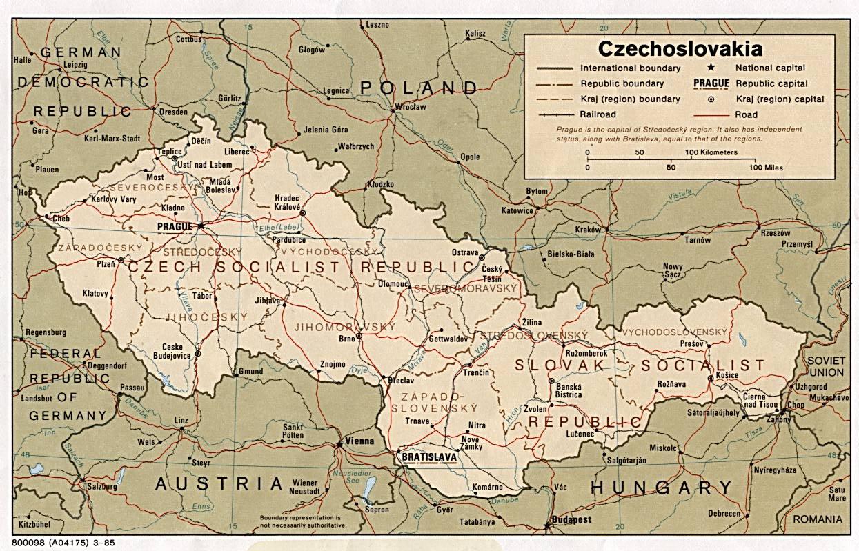 Eskoslovensko Mapa 1918 Mapa Eskoslovenska 1918 V Chodn Evropa   Československo 1918 Mapě 