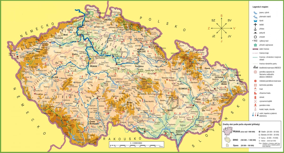 mapa české republiky