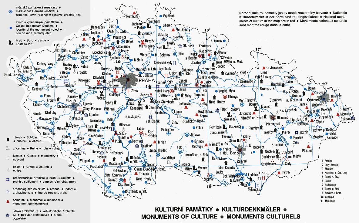 Česko památky mapě