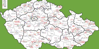 Česko atrakce mapa