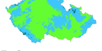 Česko klimatu mapě