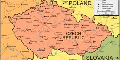 Mapy české republiky a okolních zemí