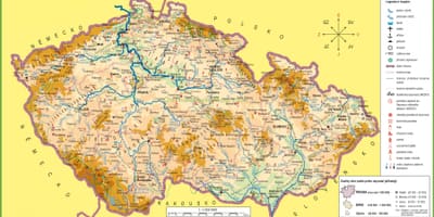 Mapa české republiky