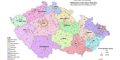 Česko obcí mapě