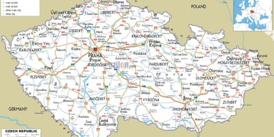 Česko silnic mapě