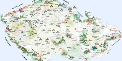 Hrady a zámky v české republice mapě