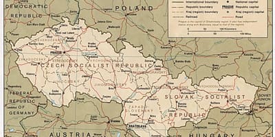 Mapa Československa 1918