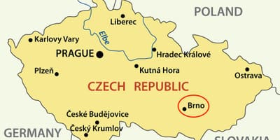 Mapa brno česká republika