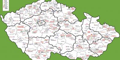 Česko atrakce mapa