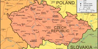 Mapy české republiky a okolních zemí
